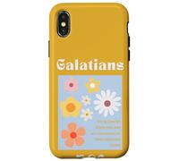 Funda de teléfono cristiana floral con versículo bíblico estético Carcasa para iPhone X/XS
