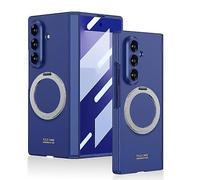 Funda de teléfono de cobertura completa con bisagra magnética plegable integrada para Gkk con soporte giratorio para Samsung