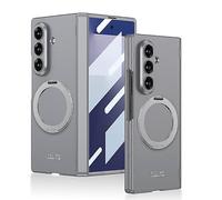 Funda de teléfono de cobertura completa con bisagra magnética plegable integrada para Gkk con soporte giratorio para Samsung