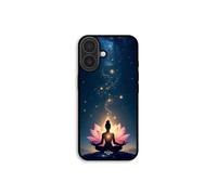 Funda de teléfono - MANIACASE - iPhone 17 - Silicona TPU - Negro - Mediación despertar espiritual