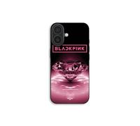 Funda de teléfono - MANIACASE - iPhone 17 - Silicona TPU - Negro y rosa - Patrón Diamante