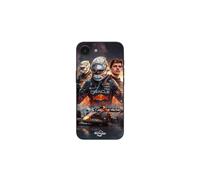 Funda de teléfono - MANIACASE - iPhone SE 2024 - Silicona TPU - Negro - Fondo de arte F1