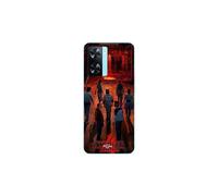 Funda de teléfono - MANIACASE - Oppo A57s 4G - Silicona TPU - Negro - Stranger Things temporada 4