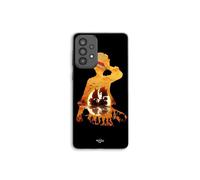 Funda de teléfono - MANIACASE - Samsung Galaxy A33 5G - Silicona TPU - One Piece Luffy - Negro