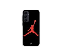 Funda de teléfono - MANIACASE - Samsung Galaxy A55 - Logo de Jordan 23 - Silicona - Rojo
