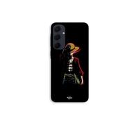 Funda de teléfono - MANIACASE - Samsung galaxy A55 - Silicona - Manga anime One piece - Negro
