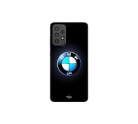 Funda de teléfono - MANIACASE - Samsung Galaxy A72 - Logo BMW - Silicona - Carbón