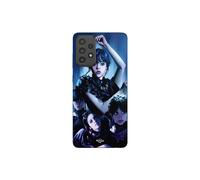 Funda de teléfono - MANIACASE - Samsung Galaxy A72 - Silicona - Negro - Mercredi Addams