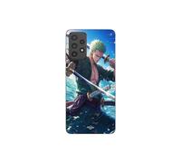 Funda de teléfono - MANIACASE - Samsung Galaxy A72 - Silicona - Suave - One Piece Roronoa Zoro