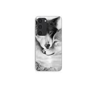 Funda de teléfono - MANIACASE - Samsung Galaxy S23 - Silicona - Flexible - Diseño de Lobo y Loba