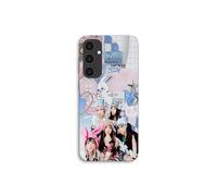 Funda de teléfono - MANIACASE - Samsung Galaxy S24 FE - Silicona TPU - Negro - Patrón de papel tapiz New Jeans lindo