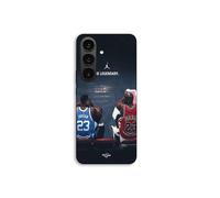 Funda de teléfono - MANIACASE - Samsung Galaxy S26 - Silicona TPU - Negro - Young Jordan vs Old Jordan