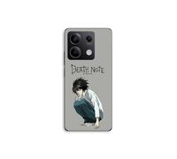 Funda de teléfono - MANIACASE - Xiaomi Redmi Note 13 5G - Silicona TPU - Diseño Death Note Ryuzaki - Negro