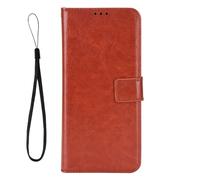 Funda de teléfono para OPPO Realme C71 4G,PU Cuero Magnético Flipping página,De pie película Viendo diseño,Diseño de Cartera con Ranuras para Tarjetas-Brown