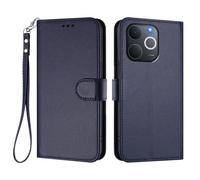 Funda de teléfono para Realme Note 70 4G/Note 70T 4G/Narzo 80 Lite 4G/C71 4G India, piel sintética, plegable, función atril, magnética, con bloqueo RFID, tarjetero de crédito, color azul