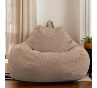 Funda de terciopelo extraíble y lavable, cojín grueso sin relleno con cremallera para silla de adulto, sala de estar, oficina, dormitorio, azul, 80 x 90 cm