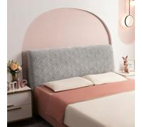 Funda De Terciopelo For Cabecero, Gruesa, Antipolvo, Lavable, Universal, For Camas Individuales, Queen, Matrimoniales, California King, Decoración Moderna For El Hogar.(Light Grey,180cm/71in)