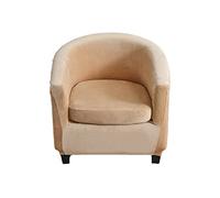 Funda de Terciopelo para sillón Club, elástica, Lavable, de Felpa, para sillón Tipo bañera, Fundas Elegantes para Muebles, Funda de Felpa para sillón Tipo Barril para Mascotas y niños - amar