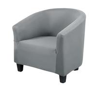Funda de terciopelo suave para silla de baño, diseño 2 en 1, funda elástica extraíble para silla de club, fundas para sillas de cubo, fundas de asiento para sillón, fundas de asiento con funda de
