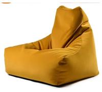 Funda de terciopelo suave (sin relleno) para uso en interiores y exteriores, se adapta a la mayoría de pufs, perfecta para sala de estar, dormitorio, oficina, dormitorio, color amarillo