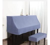 Funda de terciopelo vertical para piano, protector de piano suave y duradero con funda de taburete, funda de accesorios de piano decorada moderna para tienda escolar en casa (solo funda de piano M,