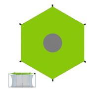 Funda de Tienda para trampolín, Tela de Sombra - de Oxford antiUV e Impermeable para Altavoces de Juegos al Aire Libre cumpleaños Picnic Parques acuáticos