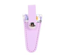 Funda de tijera Funda protectora de cuero de PU para bordado Costura Manualidades Funda protectora de tijera A prueba de polvo Resistente a las manchas Solución de almacenamiento (Flor Azul Púrpura)