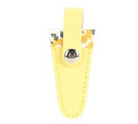 Funda de tijera Funda protectora de cuero de PU para bordado Costura Manualidades Funda protectora de tijera A prueba de polvo Resistente a las manchas Solución de almacenamiento (flor de naranja)