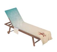 Funda de toalla de playa, con bolsillo, tamaño 211 x 74 cm, de microfibra absorbente, funda de toalla para playa y jardín, para terraza, viajes, pícnic, spa, hotel, baño