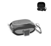Funda de TPU a prueba de golpes compatible con JBL Sense Lite, funda protectora impermeable y resistente al sudor con mosquetón para deportes al aire libre, transparente