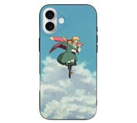 Funda de TPU de El Castillo Ambulante de Howl para iPhone 16 Plus: ultradelgada, a prueba de golpes, antiamarilleo, resistente a los arañazos,