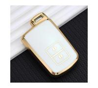 Funda De TPU para Llave De Coche Funda Protectora para Toyota para Camry para RAV4 para Avalon para Auris 2 3 Y 4 Botones(A - White)