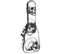 Funda de transporte acolchada para ukelele de 23 pulgadas, diseño de girasoles amarillos, acuarela, con almacenamiento y asa gruesa, Multicolor 03, 25.9x9x3.1in/66x23x8cm, Organizador de bolsas