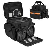 Funda de Transporte Compatible con estación eléctrica portátil Jackery Explorer, Bolsa de Almacenamiento de Viaje Impermeable con múltiples Bolsillos para Cable de Carga y Accesorios (Solo Bolsa),
