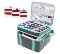 Funda de transporte de doble capa compatible con Cricut EasyPress 2 (9 x 9), bolsa de prensa de calor resistente, funda de almacenamiento con bolsillos para herramientas y accesorios, alfombrilla