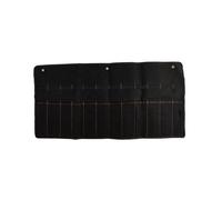 Funda de transporte de lona para herramientas, soporte para rollo de herramientas, bolsa de llaves con 4 bolsillos, organizador para cuchillos, martillos, gubias, carpintero (E)