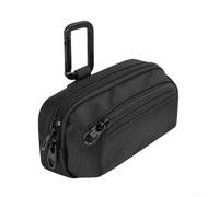 Funda de transporte de nailon para monitor de ritmo cardíaco Garmin con mosquetón bolsa de almacenamiento deportiva para auriculares