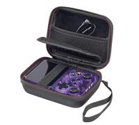 Funda de transporte de viaje compatible con RG35XX/RG35XX Plus/R36S/R35S retro consola de juegos de mano, funda de almacenamiento rígida de EVA para RG35XX/RG35XX Plus (solo funda de juegos) (negro)