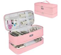 Funda de transporte de viaje compatible con secador de pelo Shark Flexstyle, bolsa de almacenamiento de herramientas calientes de doble capa compatible con Dyson Airwrap Styler/secador de pelo