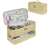 Funda de transporte de viaje compatible con Shark Flexstyle/FlexFusion/secador de pelo, bolsa de almacenamiento de doble capa para herramientas calientes para el cabello Dyson Airwrap
