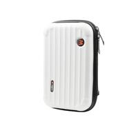 Funda de transporte de viaje para cámara compatible con Insta360 X4, carcasa rígida, bolsa de almacenamiento impermeable para accesorios de cámara de acción Insta 360 x 4, White, Compacto