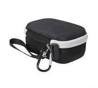 Funda de transporte de viaje para JBL GO 5 Compact de 15 cm (negro y gris) | Ajuste moldeado personalizado, EVA que absorbe los golpes, evita caídas, cierre seguro, para un elegante acabado negro
