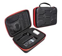 Funda de transporte EVA para grabadoras de voz Zoom, incluyendo H1 H2N H4N H5 H6 F8 Q8 a prueba de golpes bolsa de almacenamiento portátil impermeable con cremallera de 360 grados