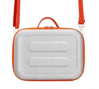Funda de transporte impermeable, para Yoto Player (3ª generación), correa de hombro, capacidad para 40 tarjetas, organizador de viaje compacto en naranja/gris (gris)