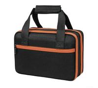 Funda de transporte multicompartimento compatible con el buscador de disyuntores de CA Klein Tools ET310 diseñado para almacenamiento organizado de multímetros y accesorios