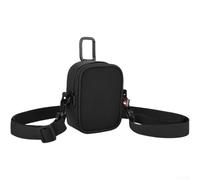 Funda de transporte para altavoces JBL Go 5, Go 4, Go 3, bolsa de hombro de malla portátil con clip para cinturón, bolsa de almacenamiento de nailon para viajes al aire libre y carrito de golf