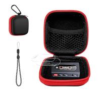 Funda de transporte para amplificador de auriculares Fiio ka15 con 2 | Carcasa rígida de EVA, forro de franela suave, bolsillo de malla, cierre de cremallera, mosquetón y cordón de metal