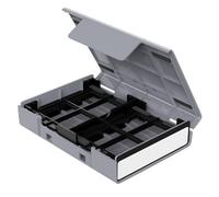 Funda de transporte para discos duros de ABS para unidades de 4 x 2.5 pulgadas o 1 x 3.5 pulgadas, ideal para uso en casa y oficina