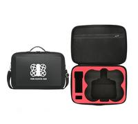 Funda de Transporte para dji Avata 360 Accesorios del Dron, Funda de Almacenamiento de PU y EVA, con Bandolera y Organizador para dji Avata 360 y Mando a Distancia RC 2 (Negro con Estampado)