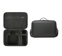 Funda de transporte para DJI Avata 360 y RC2 Correa ajustable Impermeable PU EVA Hard Shell Ligero Bolso de hombro Negro Gris 37x26x14cm Organizador de protección de viaje (negro)